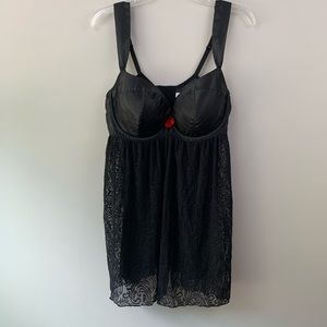 Cacique nightie/nightgown- black